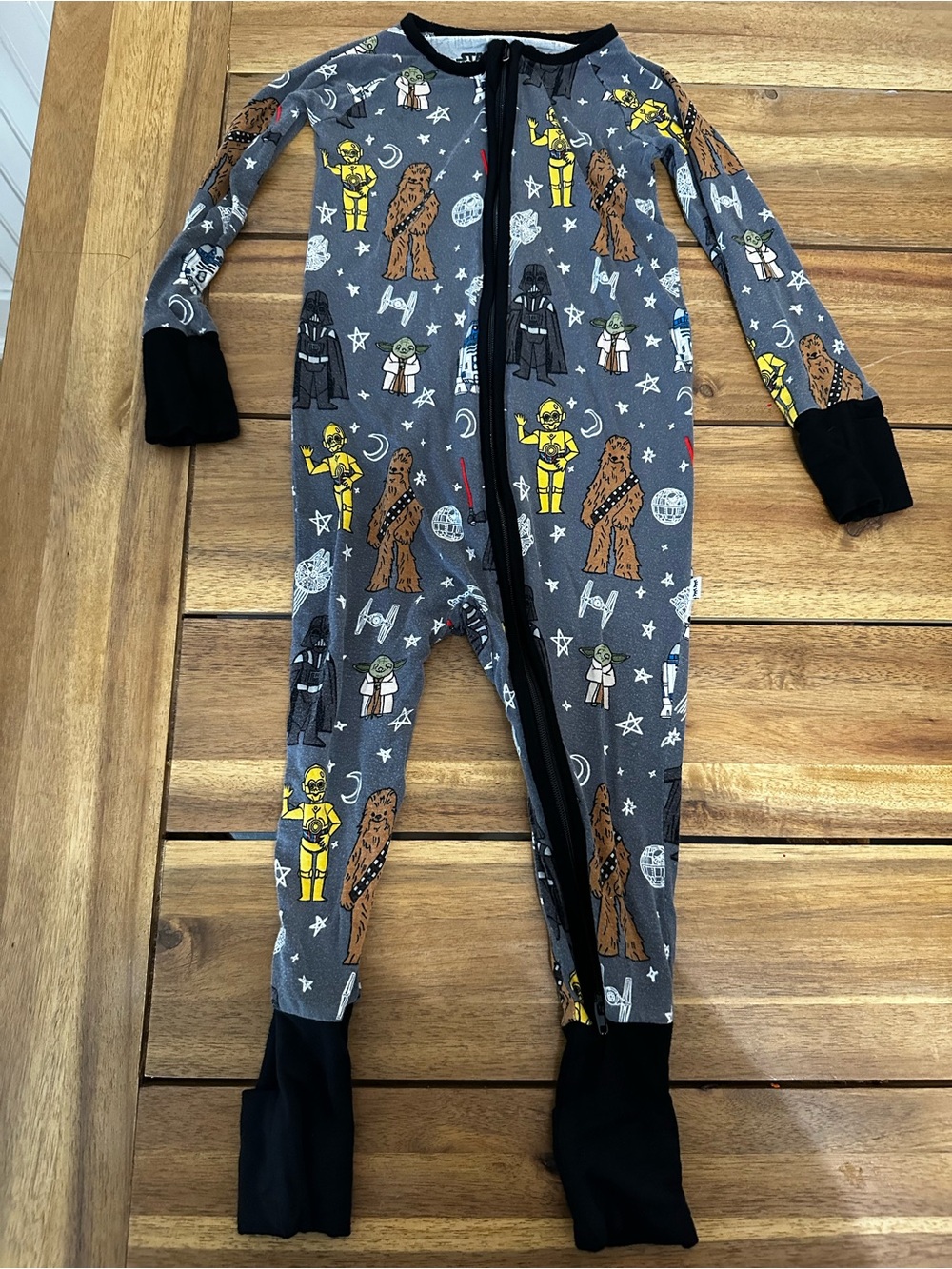Little Sleepies Star Wars One-Piece zippered Pajamas size 12-18 months